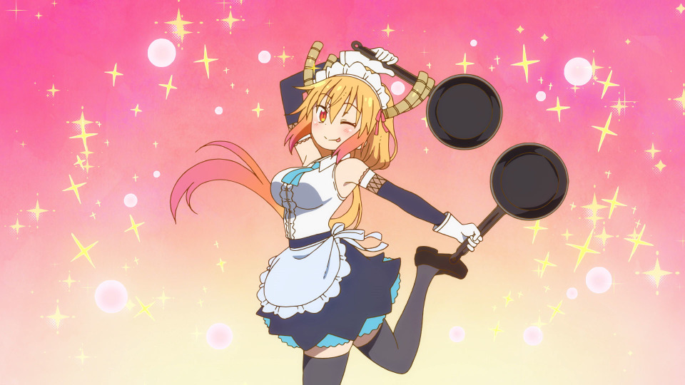 小林さんちのメイドラゴンs トールは 新オープンのメイド喫茶にライバル心を燃やし殴り込みへ 第1話先行カット アニメ アニメ