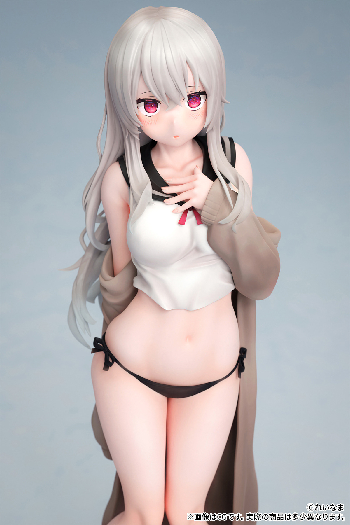 脱げかけのセーラー服 赤面の表情にドキッ イラストレーター れいなまの 着替え がフィギュア化 アニメ アニメ