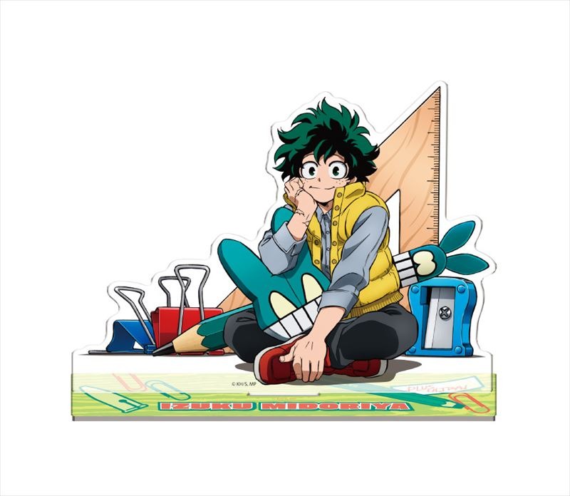 ヒロアカ デクや爆豪が文房具に囲まれて アクリルスタンド全4種が登場 アニメ アニメ
