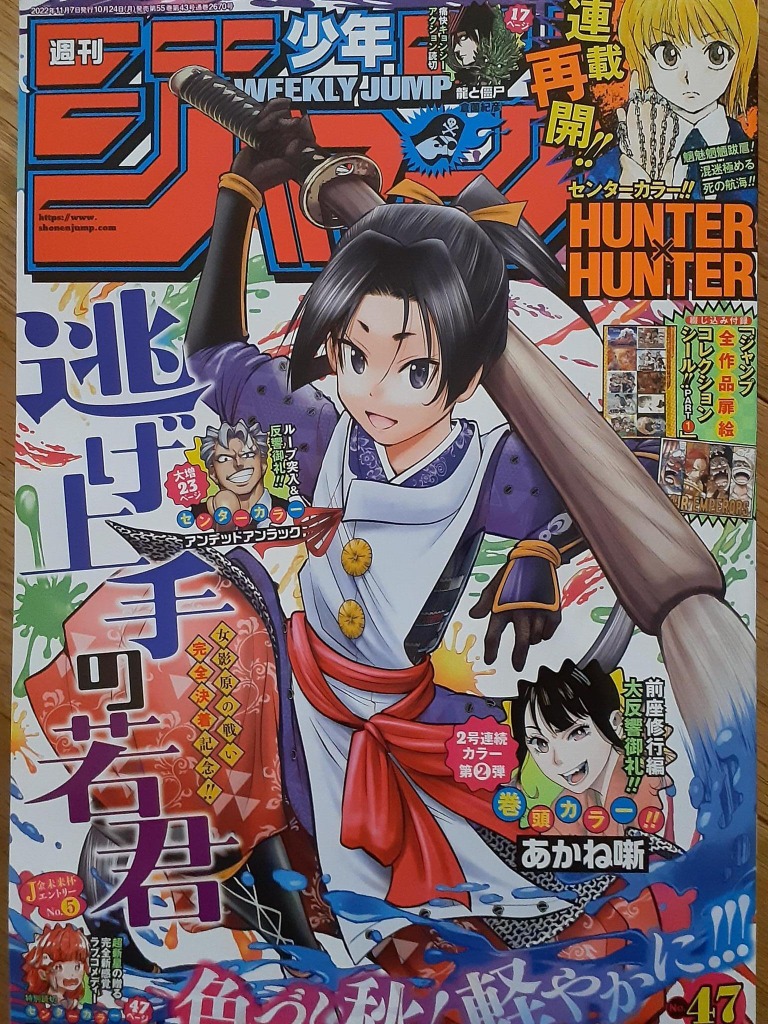 Hunter Hunter 王位継承編 連載再開 センターカラーに 幽 遊 白書 幽助の姿も アニメ アニメ