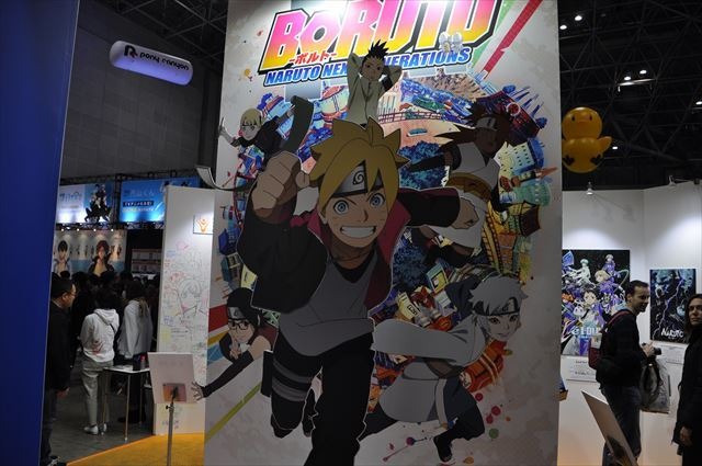 ぴえろブースは「BORUTO」をプッシュ ファンからの落書きもアツい【AJ2017】