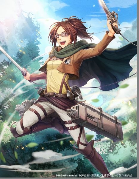 オルタンシア サーガ 進撃の巨人 コラボ ハンジのイラストをアニメ アニメ 先行公開 1枚目の写真 画像 アニメ アニメ