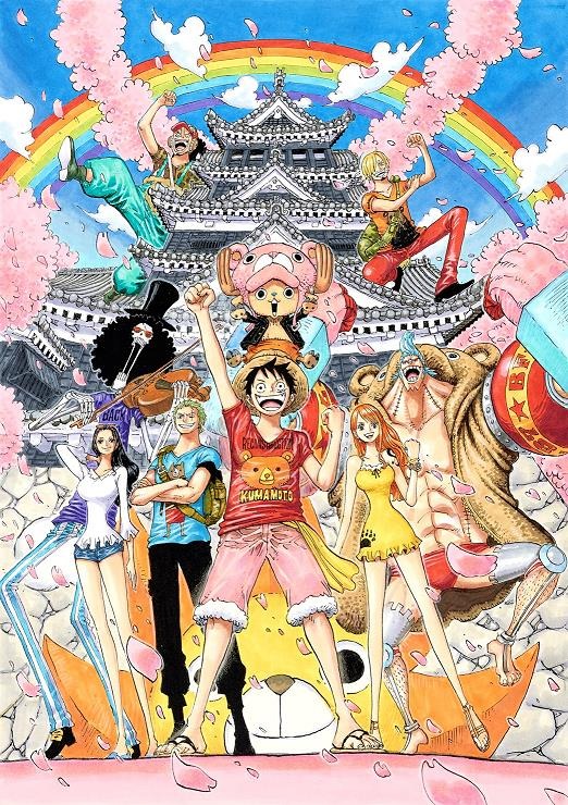 One Piece 熊本 復興プロジェクト継続へ くまモンが ジャンプ 編集部に訪問 3枚目の写真 画像 アニメ アニメ