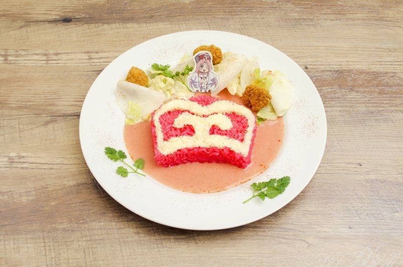 「セガコラボカフェ 覇穹 封神演義」妲己のピンクカレー 1,200 円（税込）(C)安能務・藤崎竜／集英社・「覇穹 封神演義」製作委員会 (C)SEGA