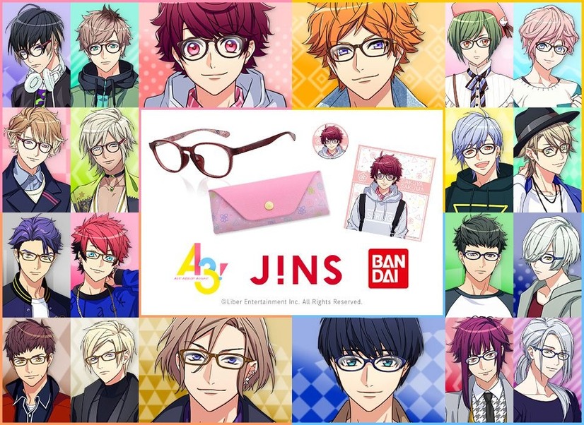 A3 Jins イケメン劇団員をイメージした全種のコラボ眼鏡 缶バッジも付属 枚目の写真 画像 アニメ アニメ