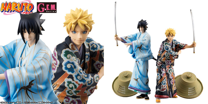 「G.E.M.シリーズ NARUTO‐ナルト‐うずまきナルト＆うちはサスケ 歌舞伎EDITION　SET」33,599円（税込）(C)岸本斉史 スコット／集英社・『NARUTO -ナルト-』歌舞伎パートナーズ