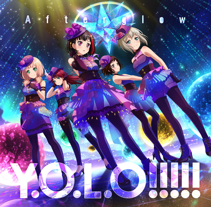 Afterglow 4th Single「Y.O.L.O！！！！！」Blu-ray付生産限定盤：￥3,800(本体)+税（C）BanG Dream! Project （C）Craft Egg Inc. （C）bushiroad All Rights Reserved.