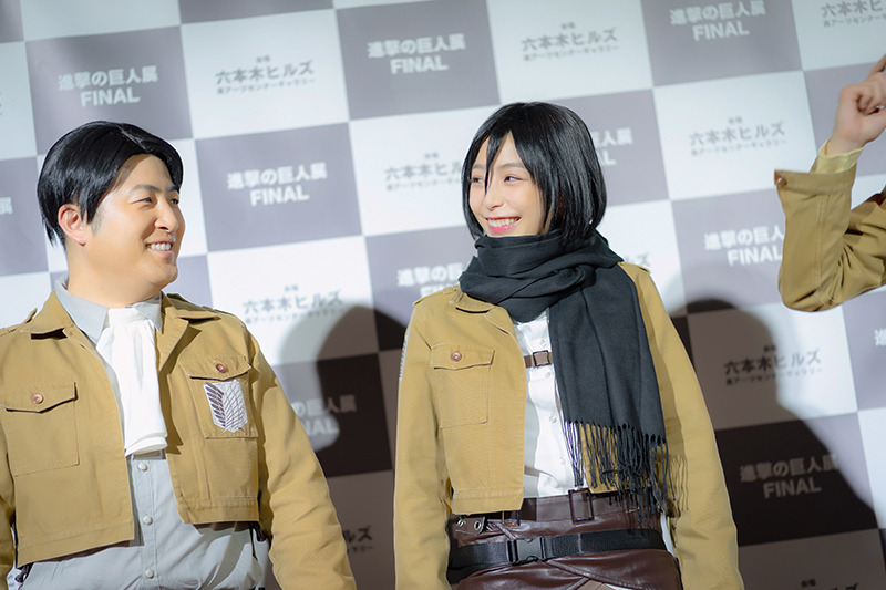 宇垣美里、「進撃の巨人」ミカサのコスプレ姿披露！ ミニ巨人を駆逐する一幕も【写真42枚】