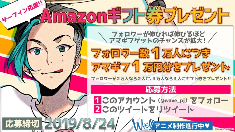 『WAVE!!』Amazonギフト券プレゼントキャンペーン（C）wave project