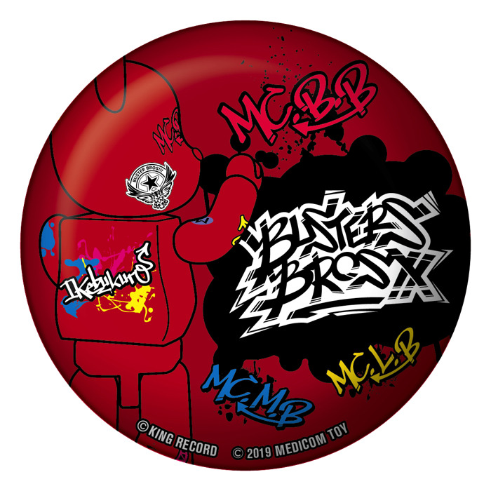 「ヒプノシスマイク -Division Rap Battle- × BE@RBRICK」787円（税別）Buster Bros!!!（C）KING RECORDBE@RBRICK TM & （C） 2001-2019 MEDICOM TOY CORPORATION. All rights reserved.