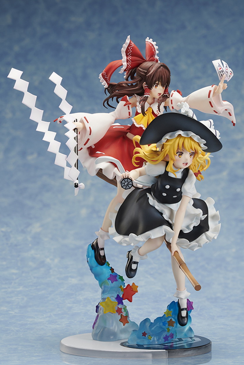 「東方Project 博麗霊夢 1/7スケールフィギュア」「東方Project 霧雨魔理沙 1/7スケールフィギュア」15,000円（税込）（C）上海アリス幻樂団