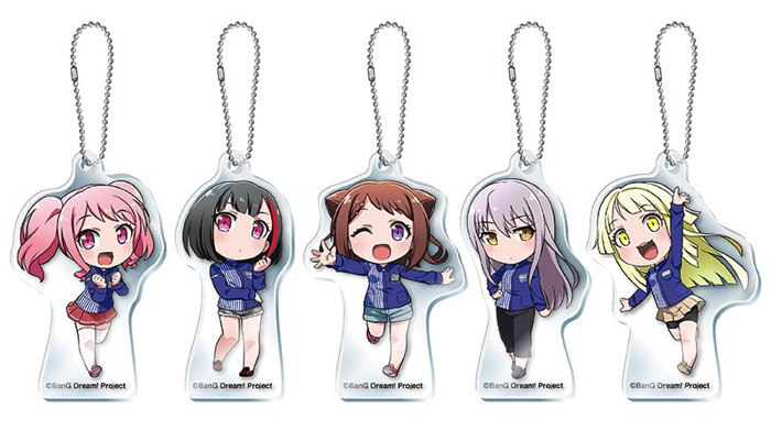 『BanG Dream! ガルパ☆ピコ』ローソンタイアップ「クリアキーホルダー （全5種）」各660円（税込）（C）BanG Dream! Project