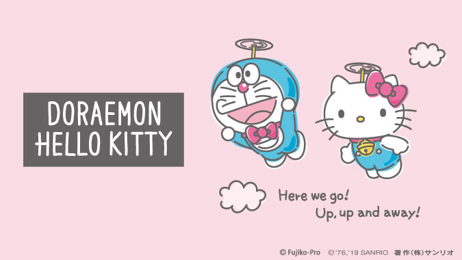 「DORAEMON HELLO KITTY」（C）Fujiko-Pro （C）’76, ’19 SANRIO . 著作（株）サンリオ