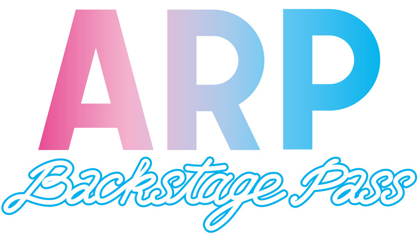『ARP Backstage Pass』ロゴ（C）ARPAP（C）YUKE'S Co., Ltd. ALL RIGHTS RESERVED.