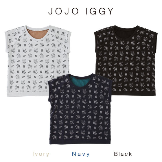 「PB限定【ジョジョの奇妙な冒険 スターダストクルセイダース】JOJO IGGY TOPS for WOMEN（ジョジョ イギー レディースTシャツ）」5,500 円（税込）（C）A＆L/S・JOJO SC