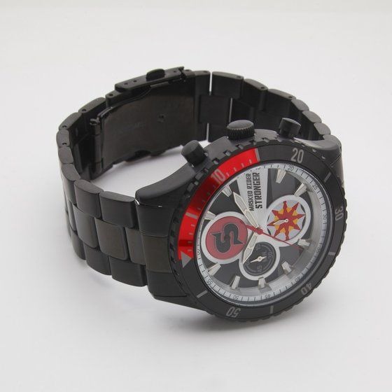 「仮面ライダーシリーズ クロノグラフ腕時計【Live Action Watch／Cライン】〔ストロンガーモデル〕」27,500円（税込）（C）石森プロ・東映