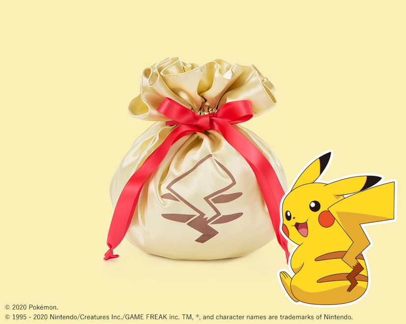 「ピカチュウの巾着ポーチ」1,980円（税抜）（C） 2020 Pokemon. （C） 1995 - 2020 Nintendo/Creatures Inc./GAME FREAK inc.TM, R, and character names are trademarks