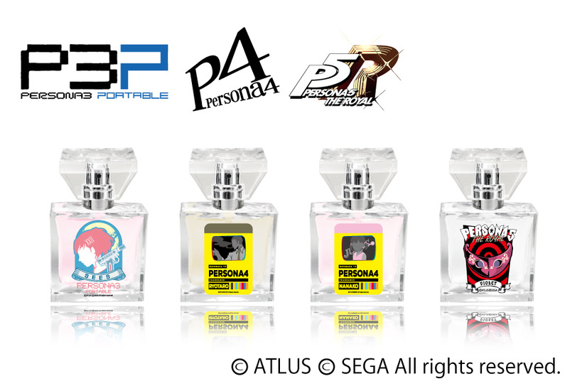 『ペルソナ3 ポータブル』『ペルソナ4』『ペルソナ5』 追加キャラクターフレグランス 各5,417円（税抜）（C）ATLUS （C）SEGA All rights reserved.