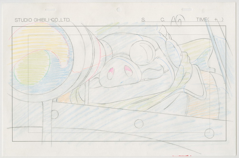 『紅の豚』(1992)原画（C）1992 Studio Ghibli・NN