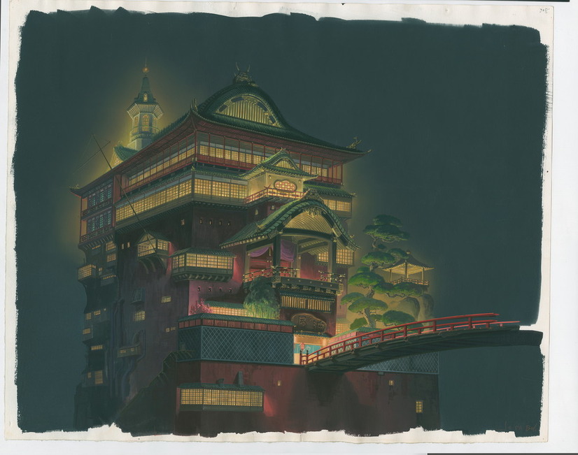 『千と千尋の神隠し』(2001)背景画（C）2001 Studio Ghibli・NDDTM
