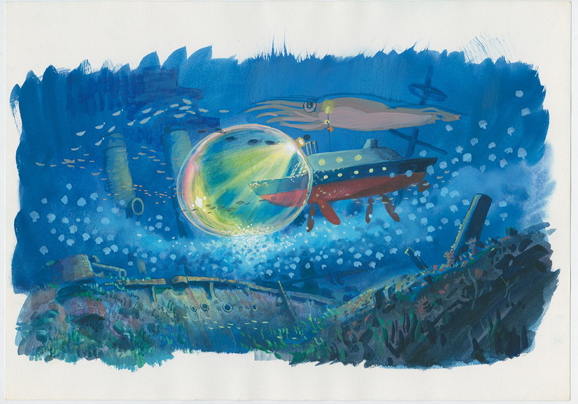 『崖の上のポニョ』(2008)美術ボード（C）2008 Studio Ghibli・NDHDMT