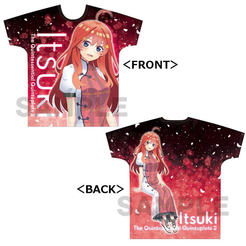 「『五等分の花嫁∬』フルグラフィックTシャツ」（C）春場ねぎ・講談社／「五等分の花嫁∬」製作委員会