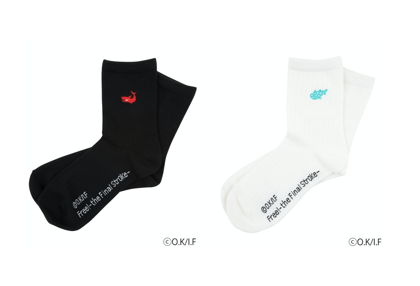 「劇場版 Free!-the Final Stroke-×ZOZOTOWN Animal motif socks」2,750 円（税込）（C）O.K/I.F