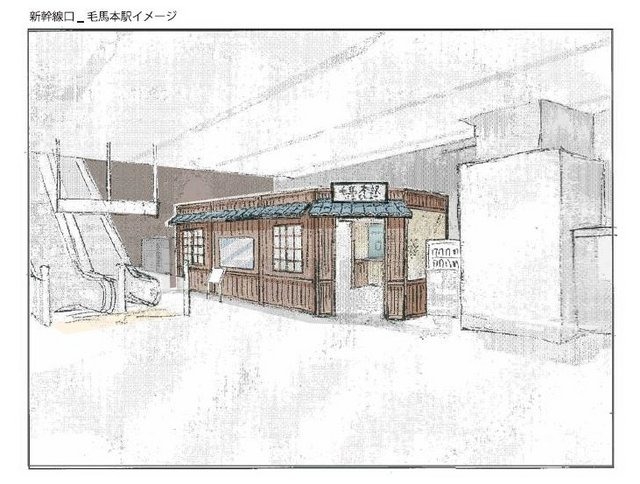 毛馬本駅イメージ図(新幹線側)