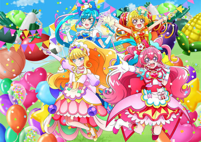 「デリシャスパーティプリキュア LIVE 2022 Cheers！Delicious LIVE Party」キービジュアル（C）ABC-A・東映アニメーション（C）2022 映画デリシャスパーティプリキュア製作委員会（C）デリシャスパーティプリキュアLIVE製作委員会