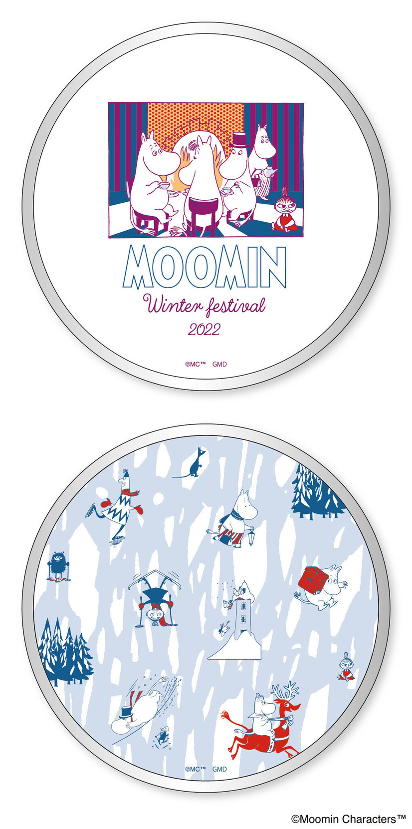 「ムーミン Winter festival Qiワイヤレスチャージャー」（C）Moomin Characters