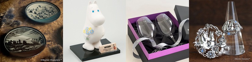 「MOOMIN SHOP GINZA」伝統工芸品や食器ブランドとのコラボアイテム（C）Moomin Characters TM