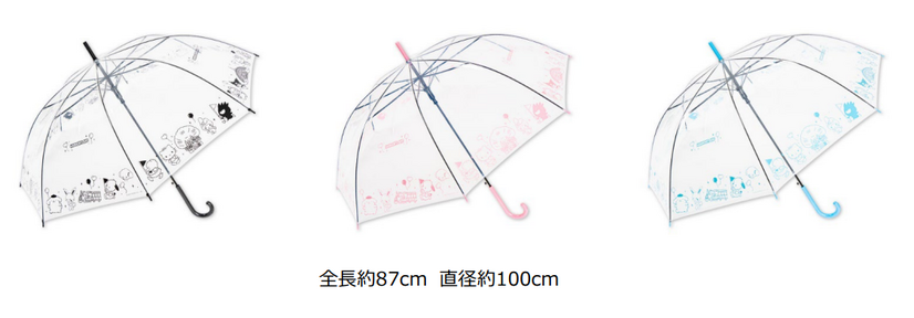 『サンリオ』オリジナルビニール傘（C）2023SANRIO CO., LTD. TOKYO, JAPAN S/D・G　著作株式会社サンリオ