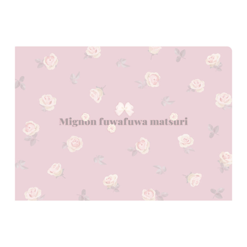 サンリオ「Mignon fuwafuwa matsuri ハート型短冊付きクリアファイル」（C）2024 SANRIO CO., LTD. TOKYO, JAPAN 　著作 株式会社サンリオ