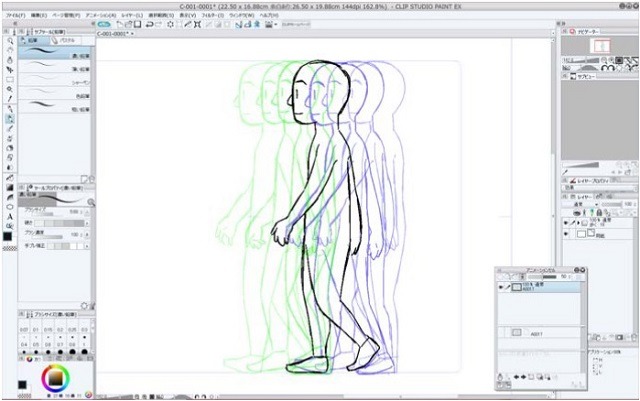 セルシス Clip Studio Paint Ex にアニメ制作搭載 動画 原画サポート機能を無料アップデイト 2枚目の写真 画像 アニメ アニメ