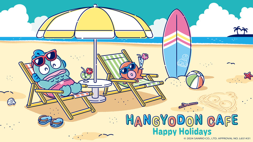 「ハンギョドン カフェ ～Happy Holidays～」（C）2024 SANRIO CO., LTD. APPROVAL NO. L651431