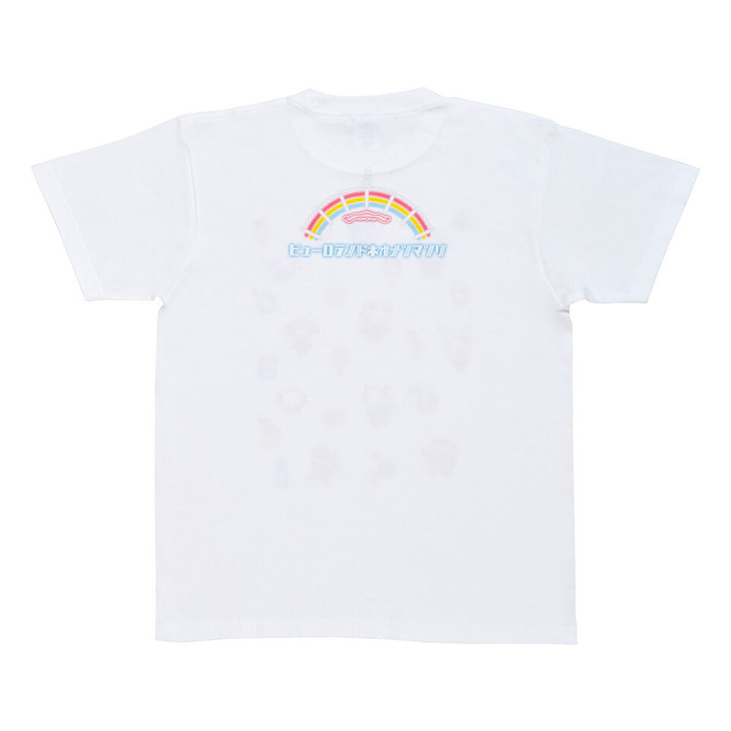 「ピューロランドネオナツマツリ Tシャツ」裏（C）2024 SANRIO CO., LTD. TOKYO, JAPAN 　著作 株式会社サンリオ