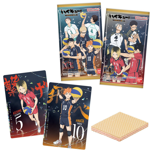 「ハイキュー!!」日向や影山、研磨、黒尾のキラキラ箔押しデザインシール付き！ウエハース第7弾発売