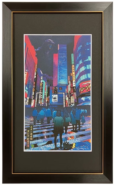 「ゴジラ」×浮世絵！新宿、道頓堀、そしてススキノにも…ネオン煌めく都市に再び“怪獣王”現る!! シリーズに新作登場