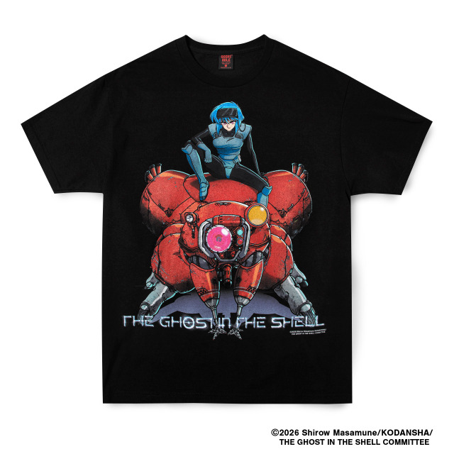「攻殻機動隊」新作アニメのTシャツや、メタリックボトルほか新グッズがラインナップ！「タチコマAI」も登場へ　「攻殻機動隊展」関西巡回展