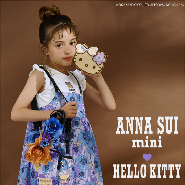 「サンリオ」日焼けキティ×サマーフラワーがかわいい♪ 子ども服ブランド「ANNA SUI mini」から新作アパレル登場！