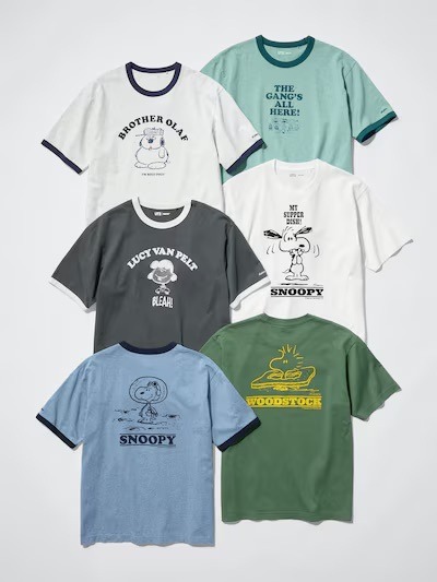 「PEANUTS×ユニクロ」かわいすぎて全種類ほしくなる…！ スヌーピーやウッドストック、ピーナッツギャングデザインのUTが新登場♪