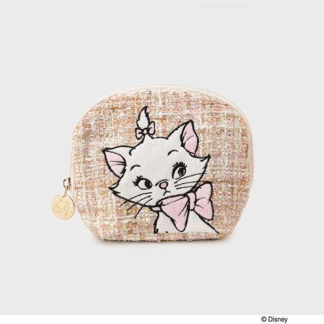 「ディズニー」マリーちゃんの華やかで上品な“大人かわいい”雑貨登場♪ ツィードポーチ・リップケース・トート