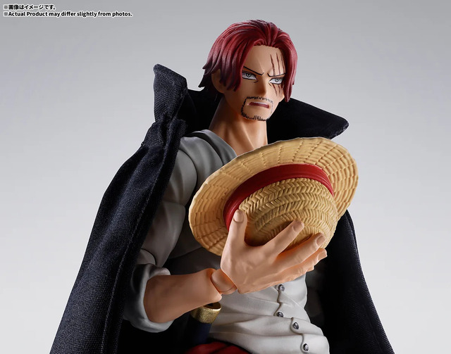 “この戦争を終わらせに来た！！！”「ワンピース」マリンフォード頂上決戦時のシャンクスが「S.H.Figuarts」からフィギュア化！ 付属の麦わら帽子で名シーン再現も