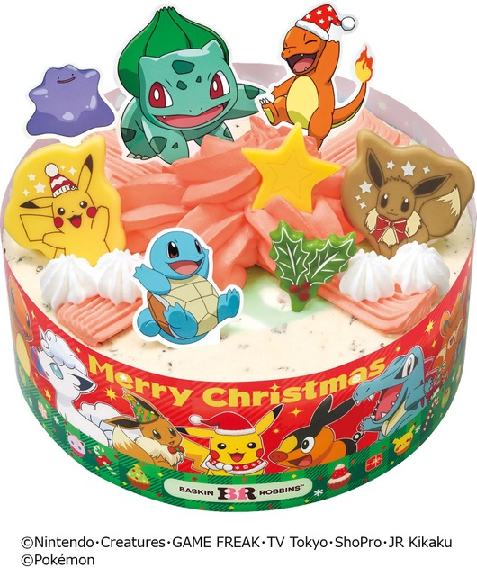 「ポケモン」に「サンリオ」、「USJ」キャラのケーキも！「サーティワン」クリスマス商品が予約受付中