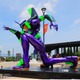 「エヴァンゲリオン」初号機、“牛久大仏”とまさかの競演!? 茨城「あみプレミアム・アウトレット」に出現 画像