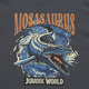 「ジュラシック・ワールド」×GUコラボ！ 世界観をヴィンテージ風グラフィックでTシャツに！ 人気のモササウルスも登場 画像