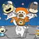 「宇宙なんちゃらこてつくん」シール、卓上カレンダー、塗り絵をコンビニで印刷♪【エンタメプリント】 画像