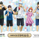 「銀魂」銀時や土方、桂、神威たちが湯上り姿で描き下ろし♪ グッズやグルメも登場の「極楽湯」コラボ開催 画像