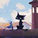 ディズニー＆ピクサー最新作「水の都のネロ」日本公開日は27年3月19日！ 黒猫“ネロ”と新キャラの鳩捉えた場面写真お披露目 画像