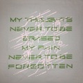 「ゼーガペイン Tシャツ MY THOUGHTS NEVER TO BE ERASED. MY PAIN NEVER TO BE FORGOTTEN.」3,780円（税込）(C)サンライズ・プロジェクトゼーガ